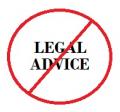 No Legal Advice