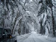 A Snowy Pioneer Road