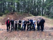  A group photo of some of the volunteers and deputies