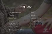 First Aid list