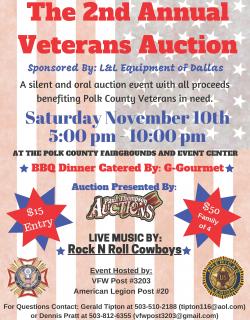 Veterans Auction Flyer