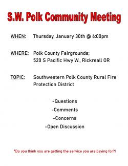 SW Polk Fire Community Meeting