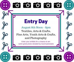 Arts, Photography, and Textiles Entry Day Flyer