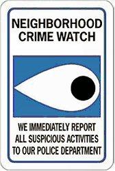 Neighborhood Crime Watch sign