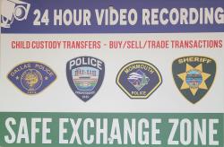 Safe Exchange Zone Sign