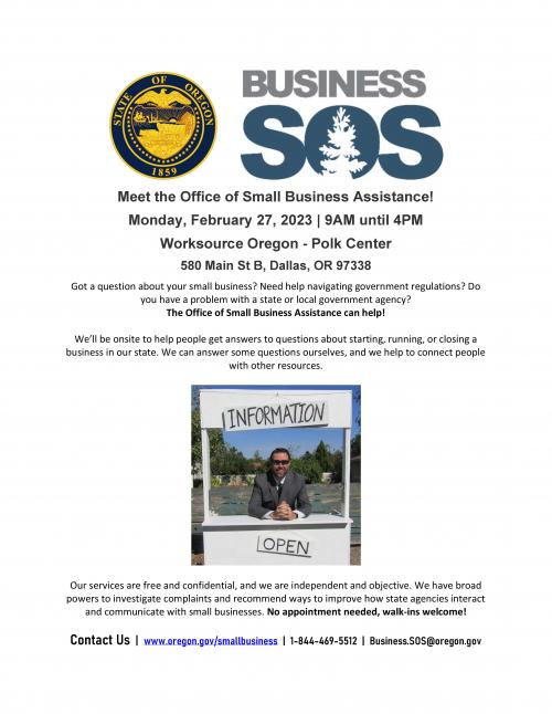 Small Business Assistance Polk County Oregon Official site