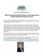 Oregon Broadband Advisory Council Appointment